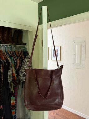 Madewell Plum Leather Shoulder Bag